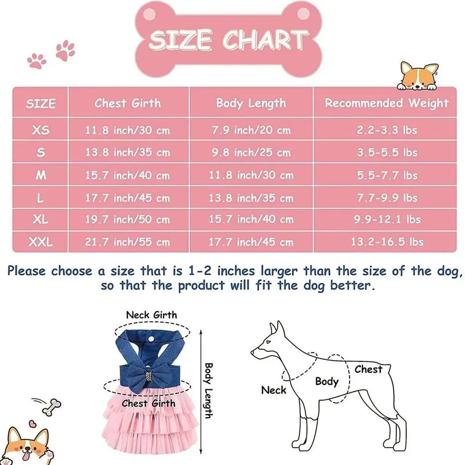 1pc Pet Lace Dress Dog Dress Lace Skirt Harness Summer Pet Clothing Chihuahua Stripe Skirt Puppy Cat Princess Apparel Cute Puppy