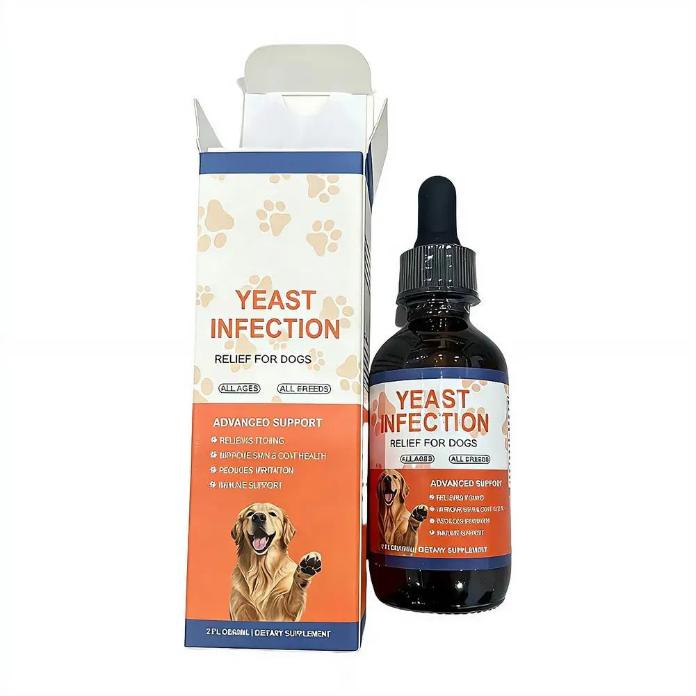 60ml Irritation Skin Pet Nutritional Supplement Antipruritic Fur Health Immune Support Yeast Infection Relief Drops For Dog Cat