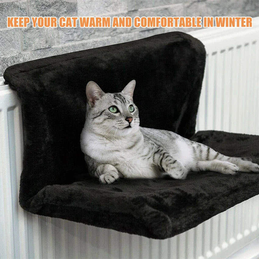 Hanging Cat Bed Removable Cat Hammock Pet Beds for Radiator Bench Kitten Nest With Strong Durable Metal Frame Cat Accessories