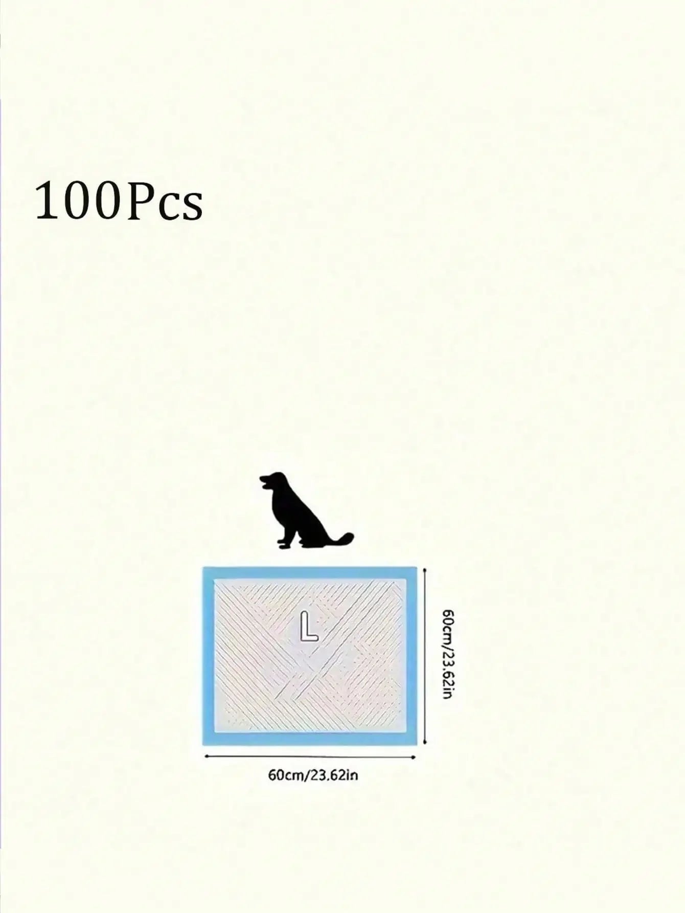 100Pcs Pet Pee Pad Diaper Dog Pee Pad Pad Training Diaper, Diaper Pad Thickening, Urine Not Wet, Pet People Must Have, So That Your Home Inside A Clean And Tidy Odor-Free, The Best Gift For The Dog, Pet Supplies, Pet Pee Pads