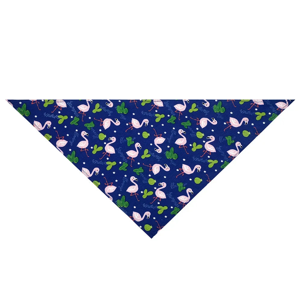 Dog Bandana Fruit Floral Spring Washable Soft Doggy Scarf Kerchief Summer Adjustable for Small Medium Large Dogs Pets