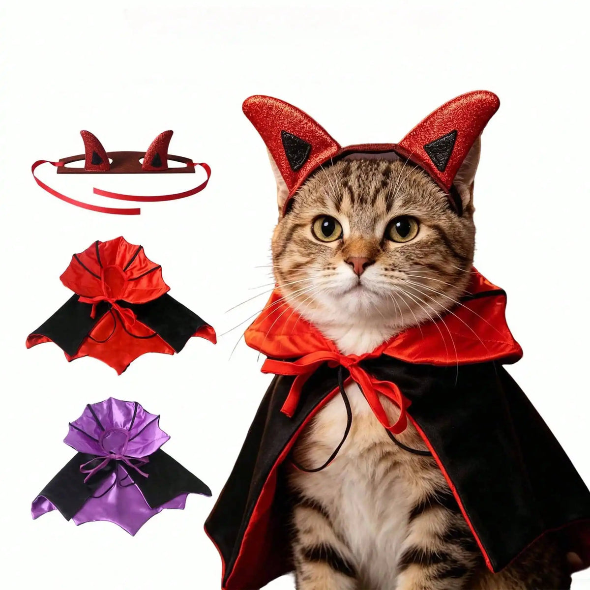 1set Halloween Funny Bat Pet Cloak, Dog Costume Cosplay Outfit, Cute Evil Cape Shawl For Cats & Dogs,Pet Accessories