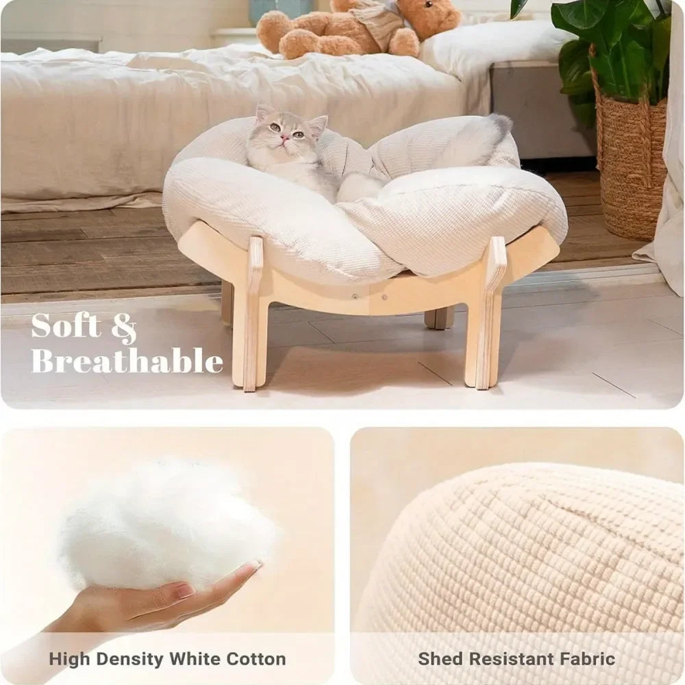 Dog Supplies Pet Furniture And Beds Dog Bed Cat Condo, Pet Sofa, Wooden Cushion, Fluffy Pet, Indoor Cat Use Perch Kitten Lounge