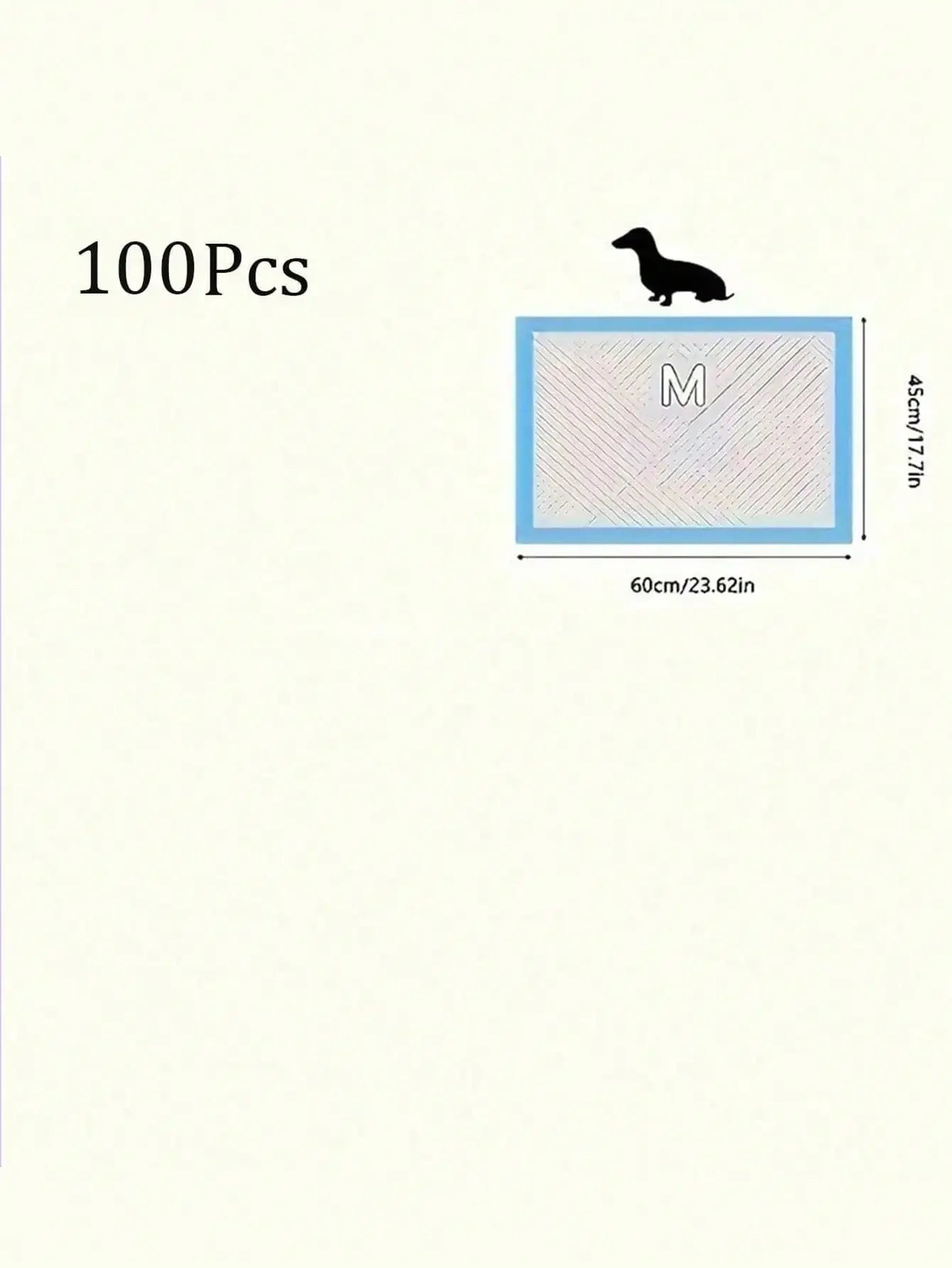 100Pcs Pet Pee Pad Diaper Dog Pee Pad Pad Training Diaper, Diaper Pad Thickening, Urine Not Wet, Pet People Must Have, So That Your Home Inside A Clean And Tidy Odor-Free, The Best Gift For The Dog, Pet Supplies, Pet Pee Pads