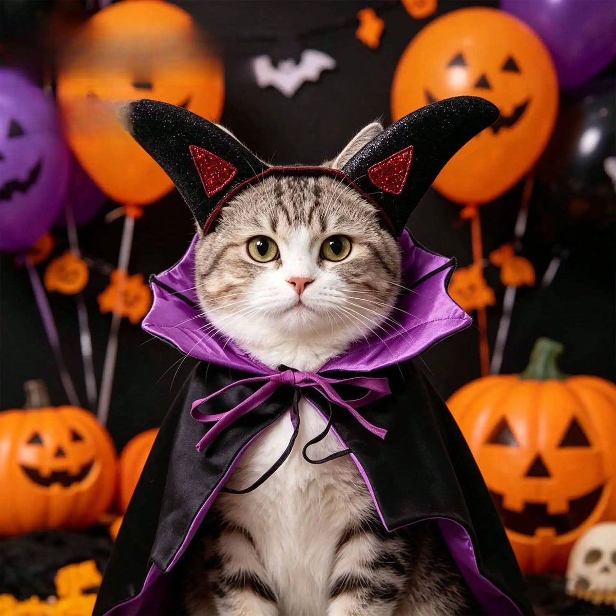 1set Halloween Funny Bat Pet Cloak, Dog Costume Cosplay Outfit, Cute Evil Cape Shawl For Cats & Dogs,Pet Accessories