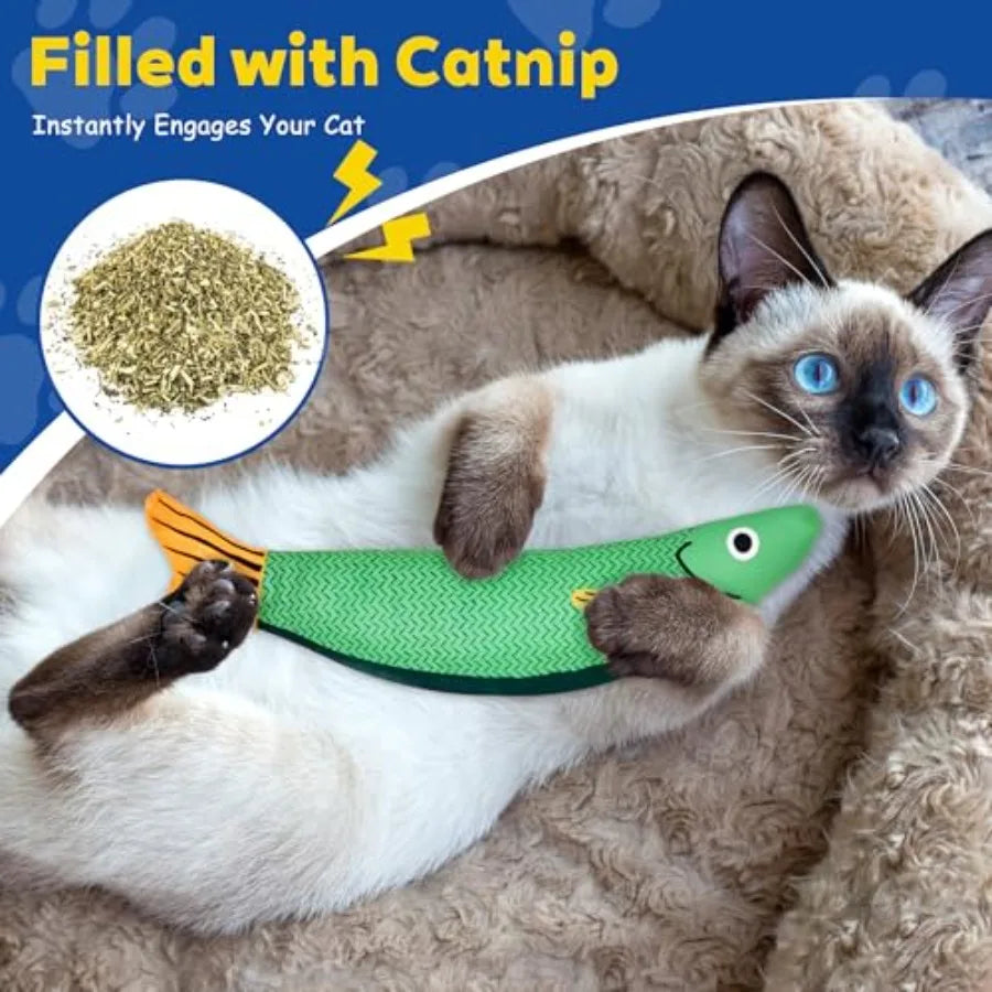 Cat Toys Catnip Toys for Cats Soft and Durable with Rattle Sound Interactive Kitten Toys for Indoor Cats Cat Chew Toy for All B