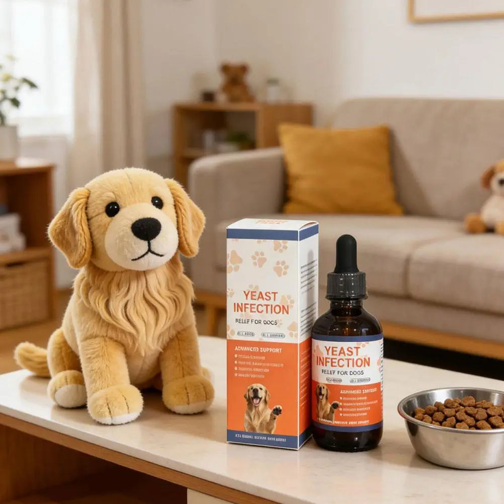 60ml Irritation Skin Pet Nutritional Supplement Antipruritic Fur Health Immune Support Yeast Infection Relief Drops For Dog Cat