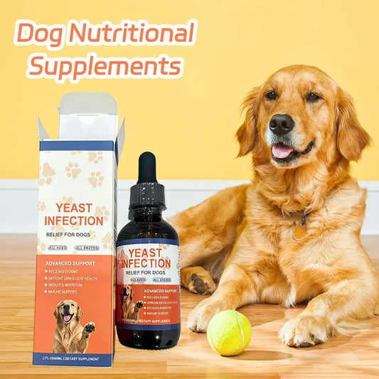 60ml Irritation Skin Pet Nutritional Supplement Antipruritic Fur Health Immune Support Yeast Infection Relief Drops For Dog Cat