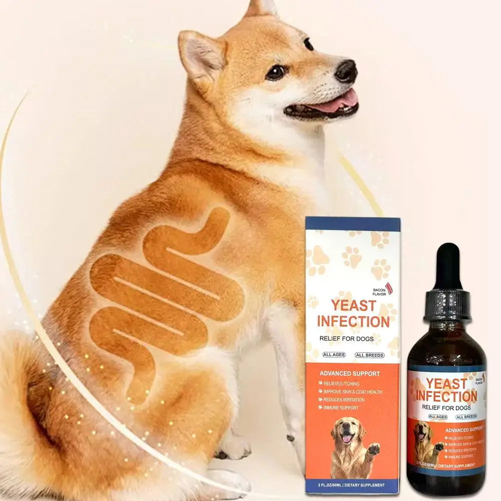 1/2/3PCS 60ML Dog Pet Drops Gentle Care Supplement To Maintain Healthy Coat and Skin for Dogs PET CARE