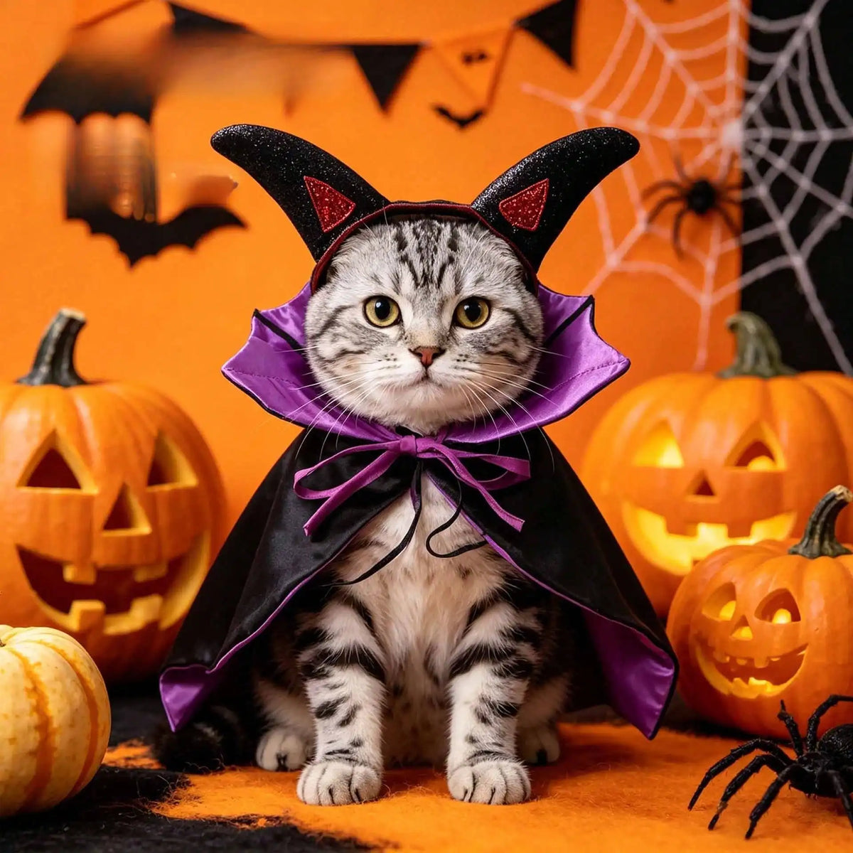 1set Halloween Funny Bat Pet Cloak, Dog Costume Cosplay Outfit, Cute Evil Cape Shawl For Cats & Dogs,Pet Accessories