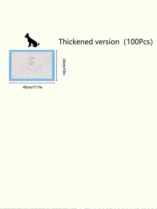100Pcs Pet Pee Pad Diaper Dog Pee Pad Pad Training Diaper, Diaper Pad Thickening, Urine Not Wet, Pet People Must Have, So That Your Home Inside A Clean And Tidy Odor-Free, The Best Gift For The Dog, Pet Supplies, Pet Pee Pads