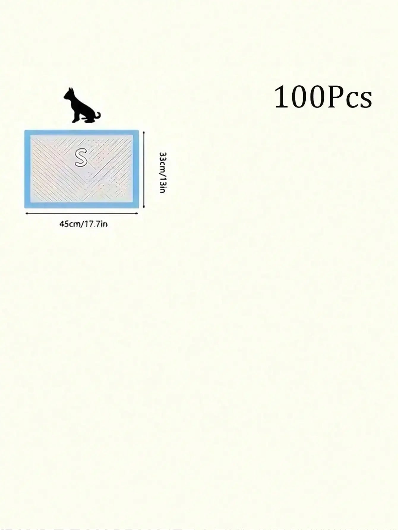 100Pcs Pet Pee Pad Diaper Dog Pee Pad Pad Training Diaper, Diaper Pad Thickening, Urine Not Wet, Pet People Must Have, So That Your Home Inside A Clean And Tidy Odor-Free, The Best Gift For The Dog, Pet Supplies, Pet Pee Pads
